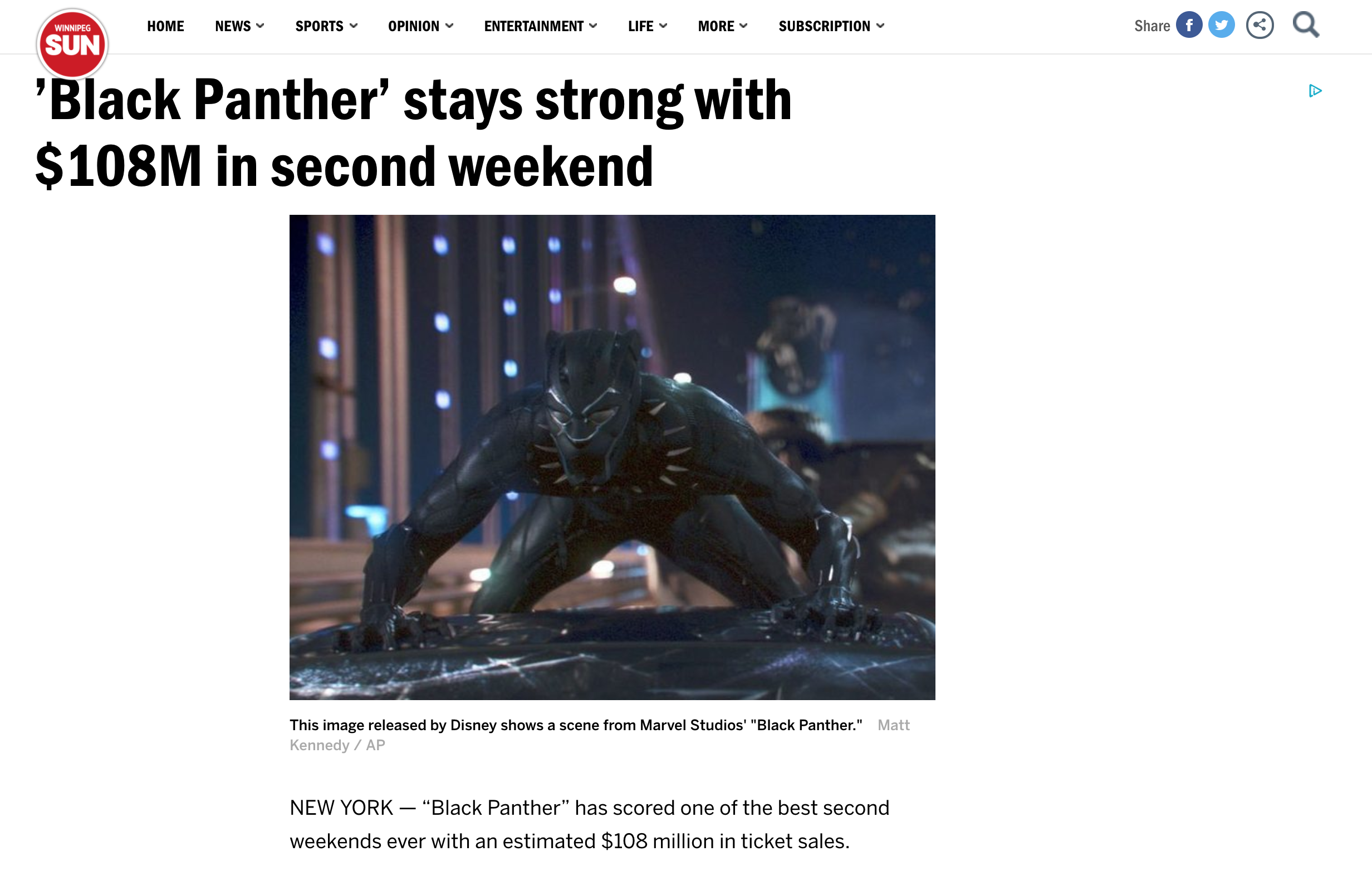 Black Panther news